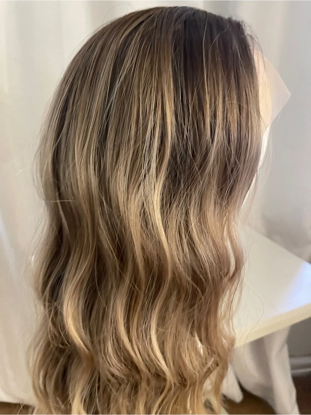 Long Wavy Blonde Balayage Wig - Natural Blonde- 30